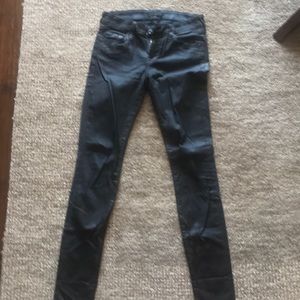 Coated Black 7 jeans - skinny, size 26